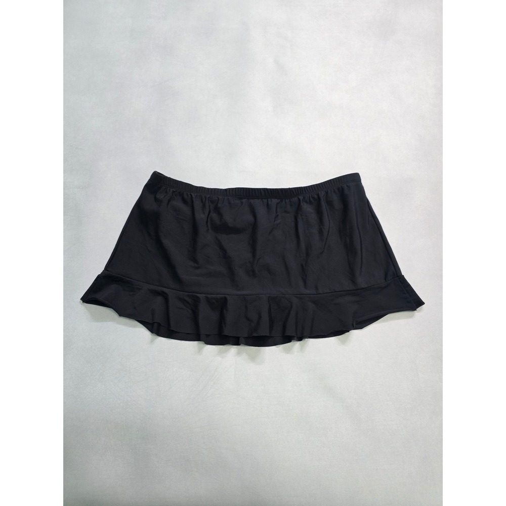 Aqua Green Black Goth Swim Beach Resort Preppy Skort Mini Skirt XL